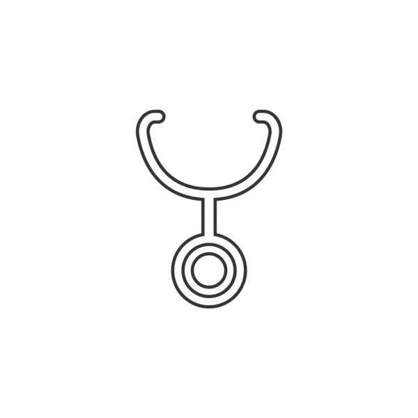 Stethoskop Icon Vektor Illustration Für Website Und Grafikdesign — Stockvektor