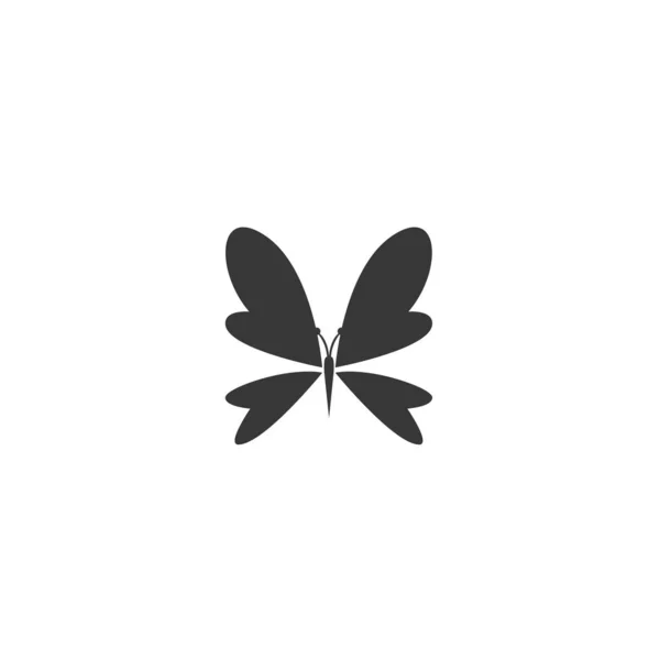 Farfalla Icona Vettoriale Illustrazione Design — Vettoriale Stock