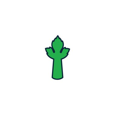 Kereviz simgesi vektör illüstrasyon tasarımı