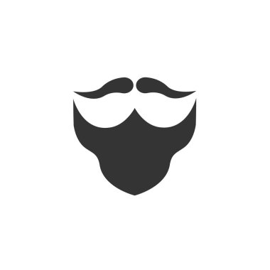 sakal simgesi vektör çizimi