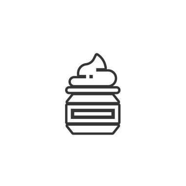 krem simgesi vektör illüstrasyon tasarımı