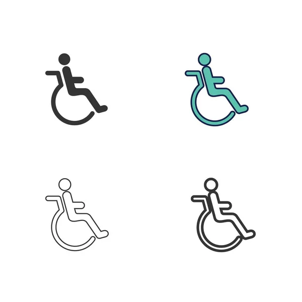 Wheelchair Icon Vector Illustration Design — Stock Vector