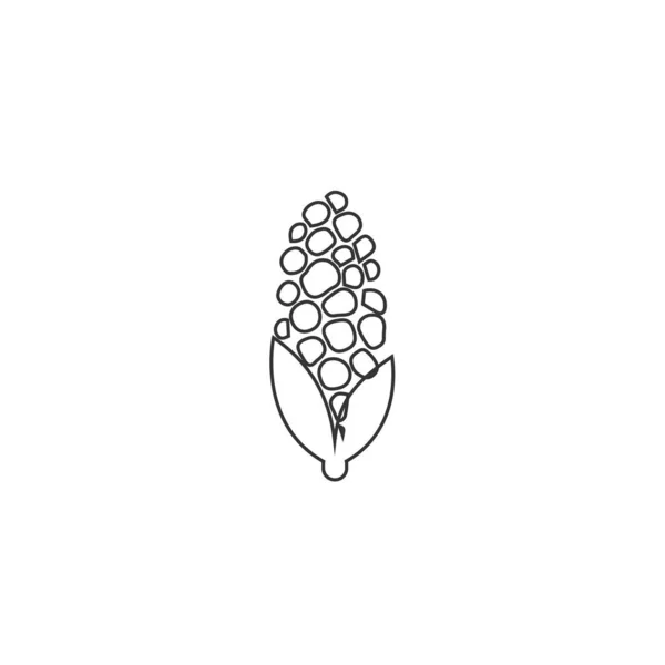 Corn Icon Vector Illustration Design — Stock Vector