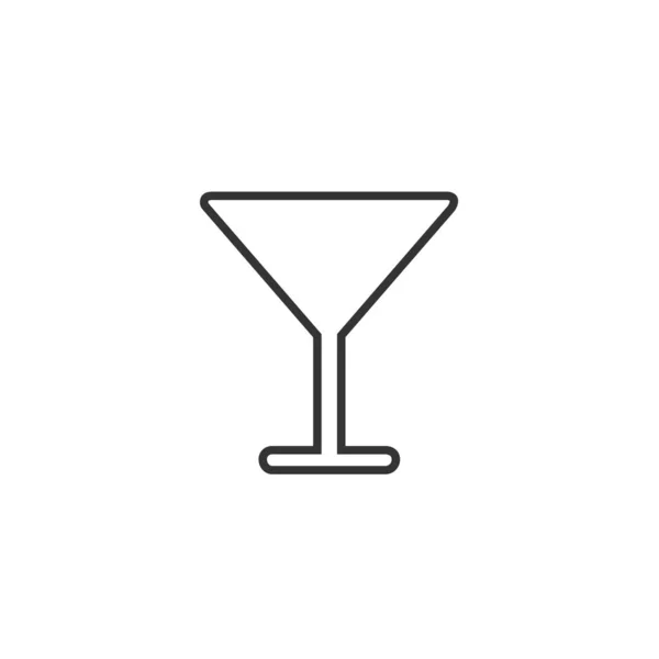 Wein Glas Symbol Vektor Illustration Design — Stockvektor