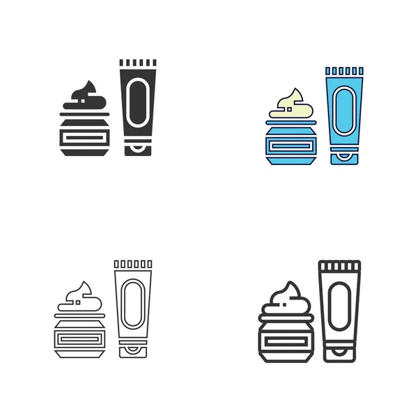 Crema Icono Vector Ilustración Diseño — Vector de stock