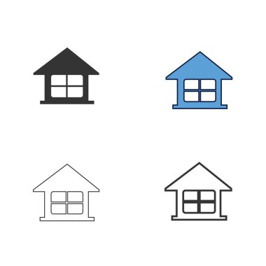ev simgesi vektör illüstrasyon tasarımı