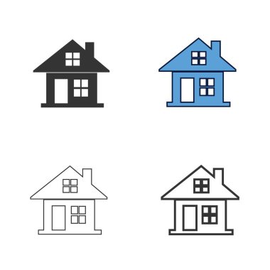 ev simgesi vektör illüstrasyon tasarımı