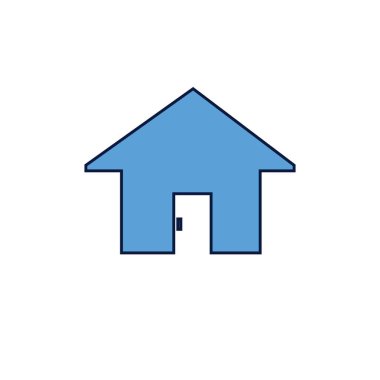 ev simgesi vektör illüstrasyon tasarımı