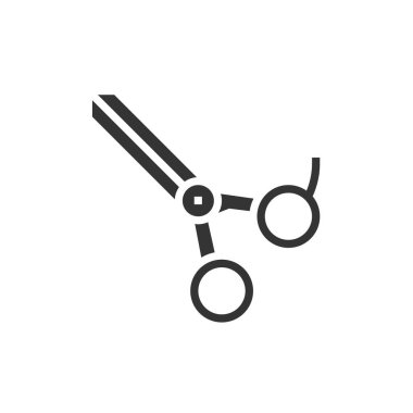 makas simgesi vektör illüstrasyon tasarımı