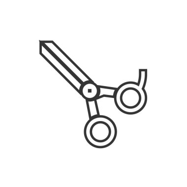 makas simgesi vektör illüstrasyon tasarımı