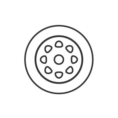 Lastik simgesi vektör illüstrasyon tasarımı