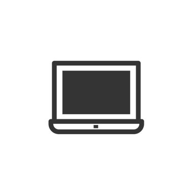 dizüstü bilgisayar ikonu vektör çizimi tasarımı