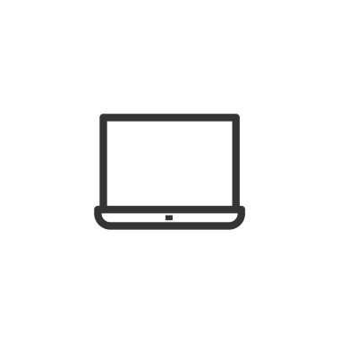 dizüstü bilgisayar ikonu vektör çizimi tasarımı