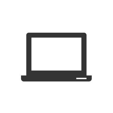 dizüstü bilgisayar ikonu vektör çizimi tasarımı