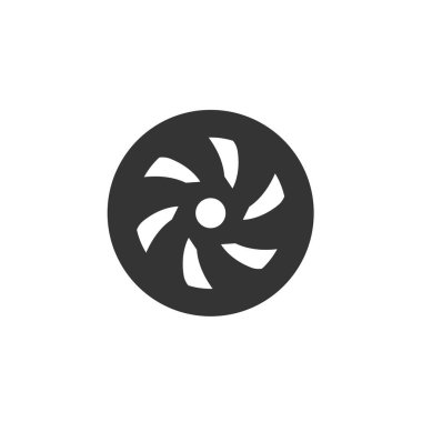 tekerlek ikonu vektör çizimi tasarımı