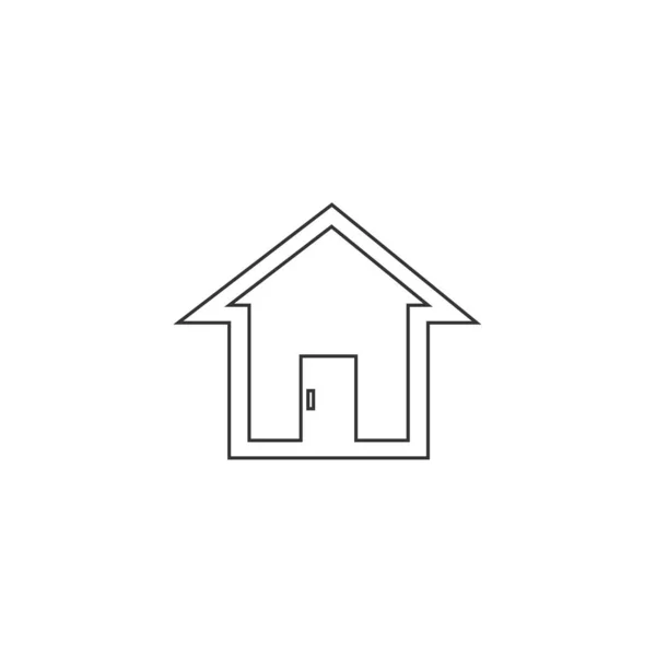 家のアイコンベクトルイラストデザイン — ストックベクタ