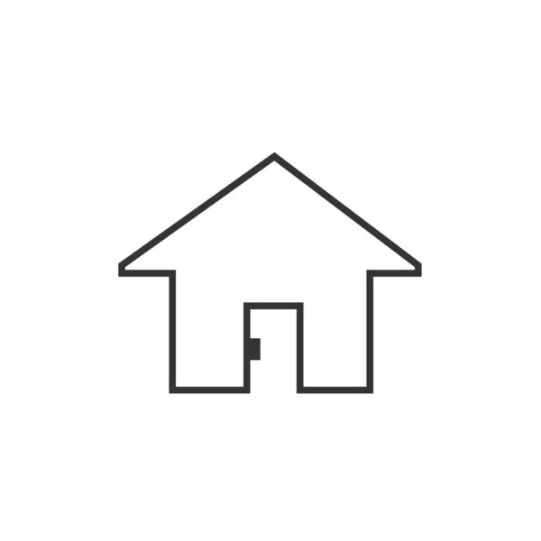Ház Ikon Vektor Illusztráció Tervezés — Stock Vector