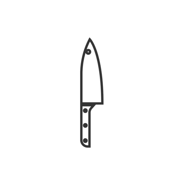 Cuchillo Icono Vector Ilustración Diseño — Vector de stock