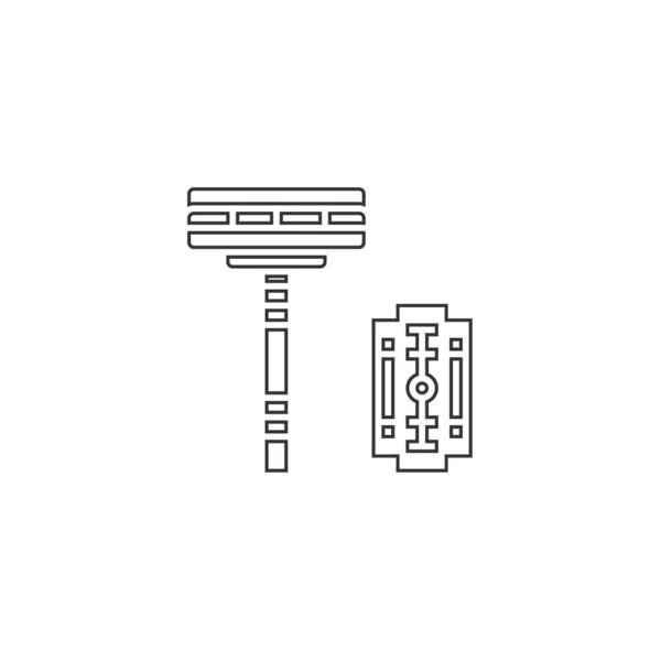 Іконка Бритви Векторний Дизайн Ілюстрації — стоковий вектор