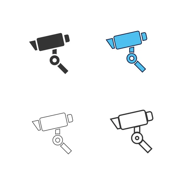 Cámara Seguridad Icono Vector Ilustración Diseño — Vector de stock