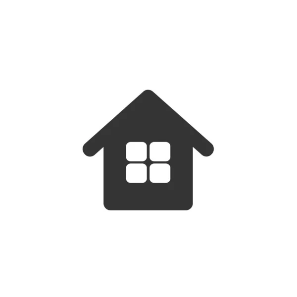 Huis Pictogram Vector Illustratie Ontwerp — Stockvector