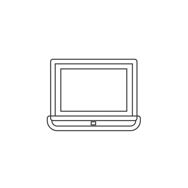 Laptop Icon Vector Illustration Design — Stock Vector