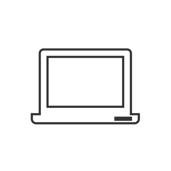Laptop Ícone Vetor Ilustração Design —  Vetores de Stock
