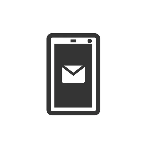 Message Sur Téléphone Icône Vectoriel Illustration Design — Image vectorielle