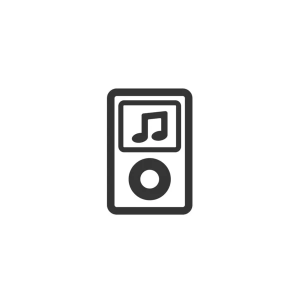 Mp3 Speler Pictogram Vector Illustratie Ontwerp — Stockvector