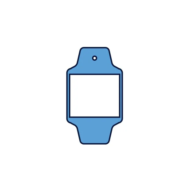 Digitale Armbanduhr Ikone Vektor Illustration Design — Stockvektor