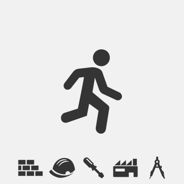running icon vector illustration sign eps10