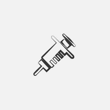 syringe icon vector illustration sign eps10