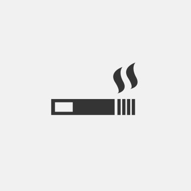 cigarette icon vector illustration symbol eps 10 grey