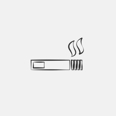 cigarette icon vector illustration symbol eps 10 grey