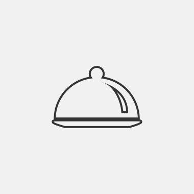 dish icon vector illustration symbol eps 10 grey