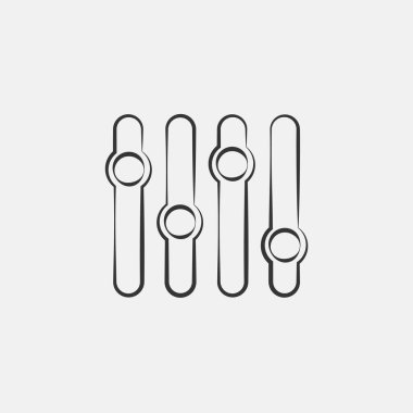 equalizer icon vector illustration symbol eps 10 grey