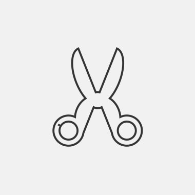 scissors icon vector illustration symbol eps 10 grey