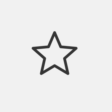 yıldız simgesi vektör illüstrasyon sembolü