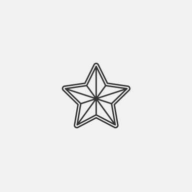 yıldız simgesi vektör illüstrasyon sembolü