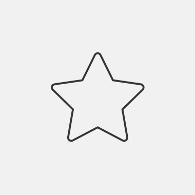 yıldız simgesi vektör illüstrasyon sembolü