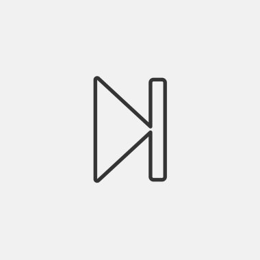 Web sitesi ve grafik tasarımı için hızlı ileri simge vektör çizimi