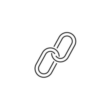 bağlantı simgesi vektörü katı gri