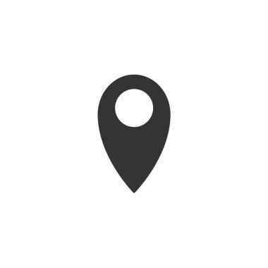 konum simgesi katı gri