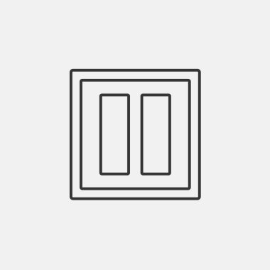 Web sitesi ve grafik tasarımı için vektör ikonu illüstrasyonunu duraklat