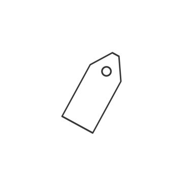 etiket simgesi katı gri