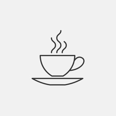 Web sitesi ve grafik tasarımı için çay ikonu vektör illüstrasyonuName