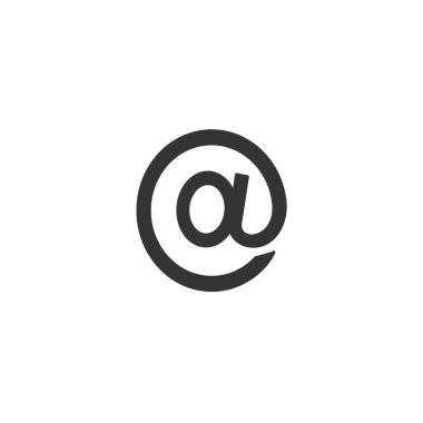 e-posta simgesi vektörü katı gri