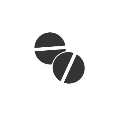 tıp simgesi vektörü katı gri