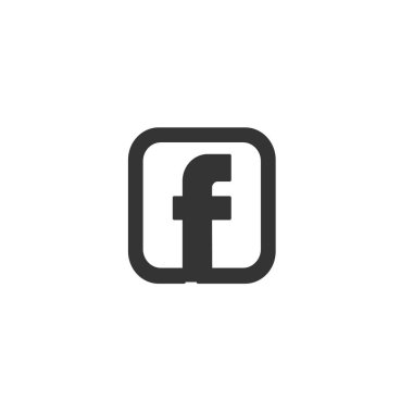 Sosyal ortam simgesi katı gri vektörü