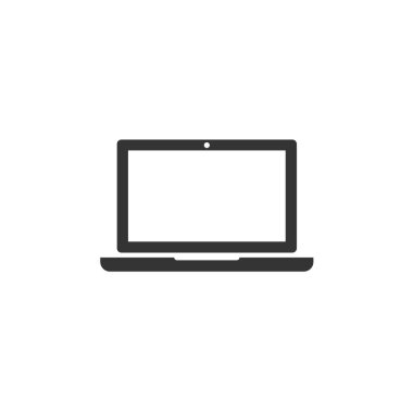 grafik tasarımı ve web siteleri için dizüstü simge vektör illüstrasyonu